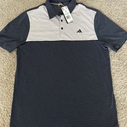 Men’s Adidas Performance Golf Polo Collared Shirt NEW Size Large