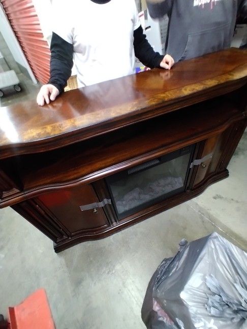 Electric Chimney Solid Wood