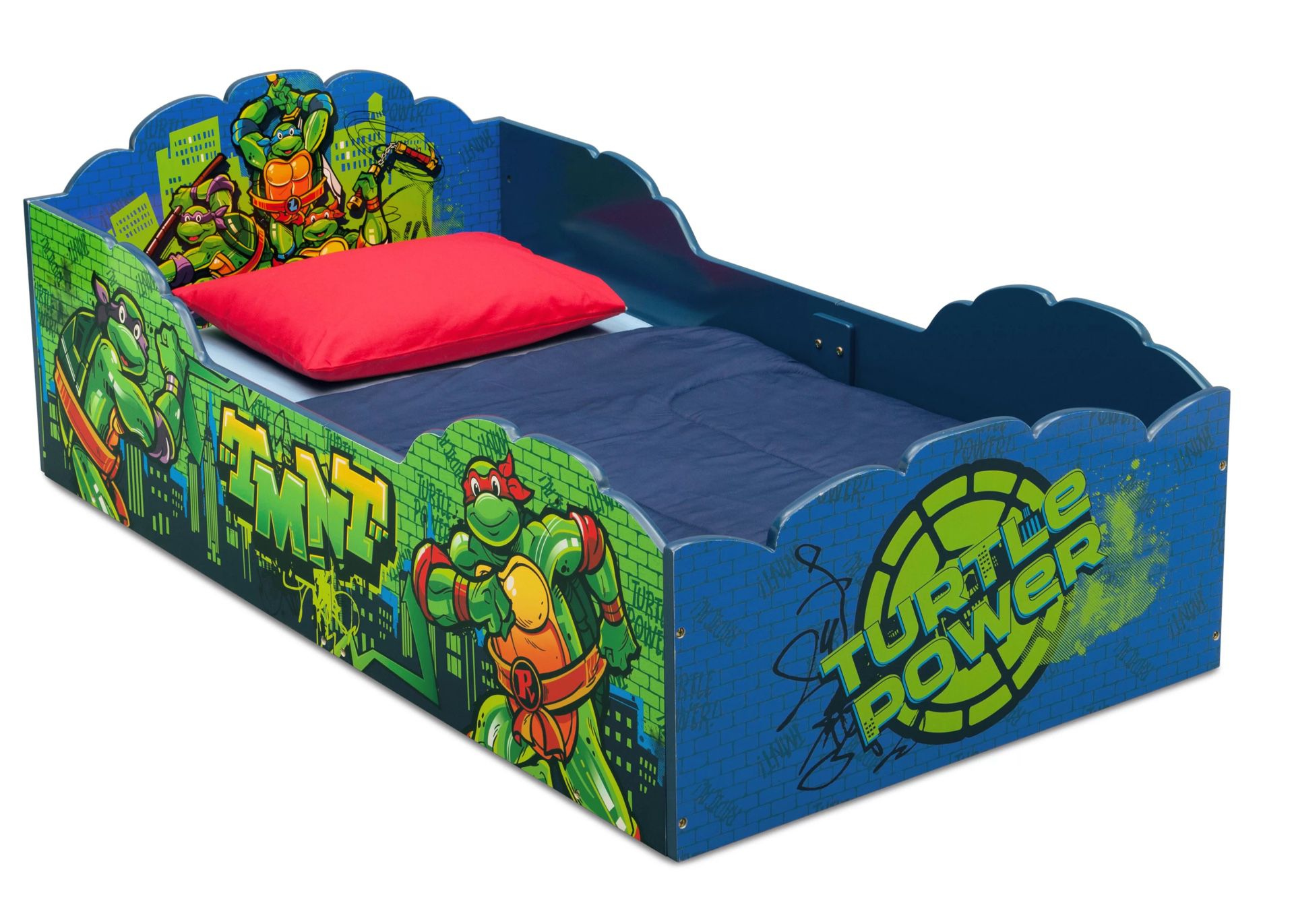 TMNT Teenage Mutant Ninja Turtles Convertible Toddler Bed 