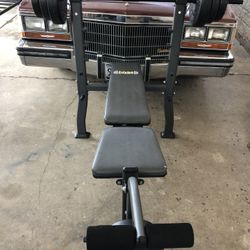  Bench With Leg Extension Attached With Weights 