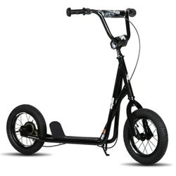 JOYSTAR Kick Scooter for Ages 5-9 Years Old Kids with 12 Inch Front and Rear Wheel, Rear V-Brake and Adjustable Handlebar, Youth Scooter , NEW 