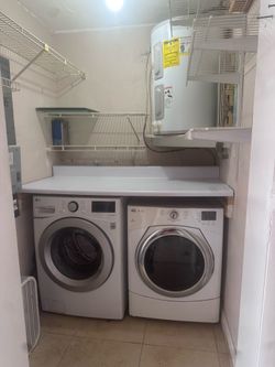 Washer and dryer