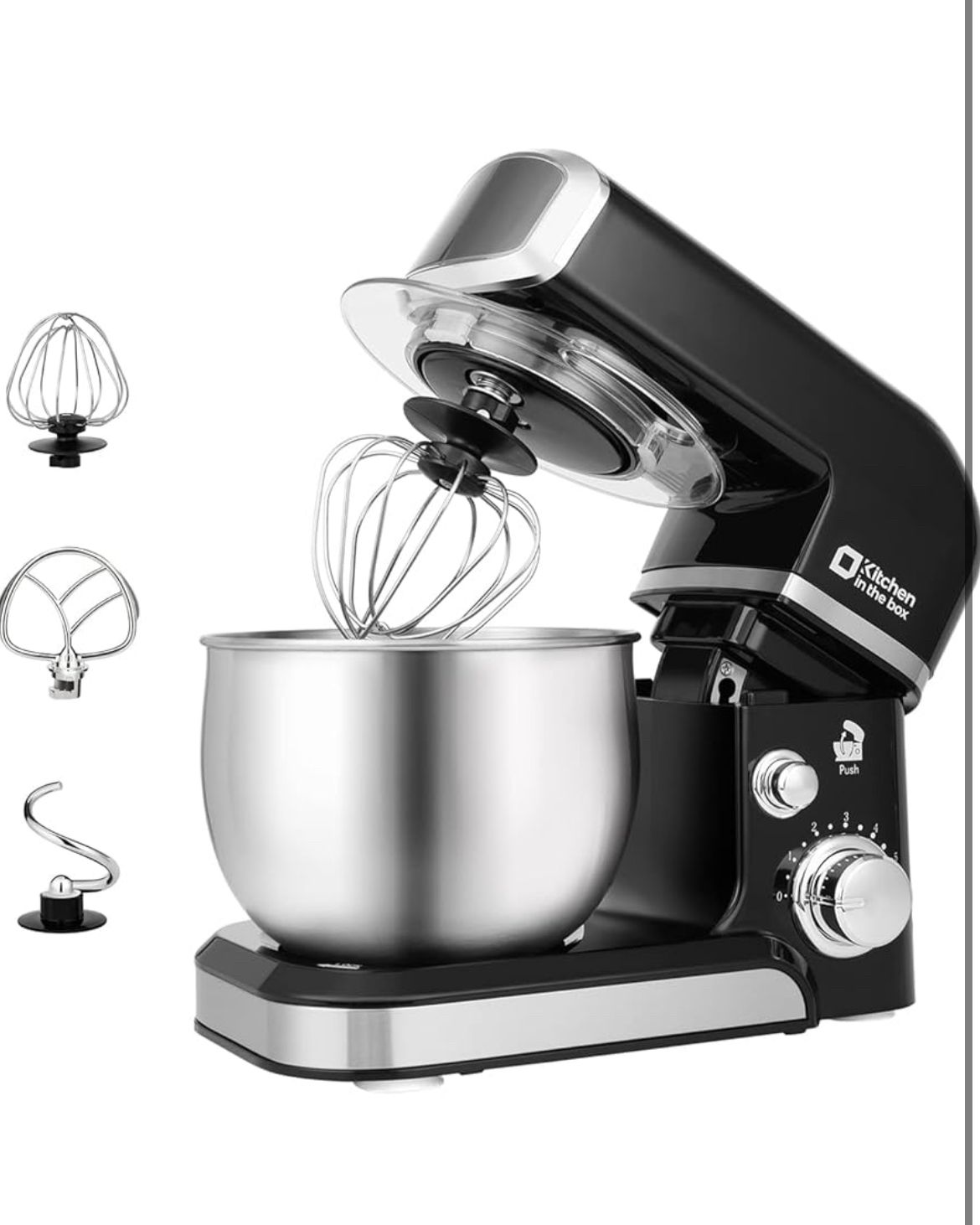 Stand Mixer,3.2Qt Small Electric Food Mixer,6 Speeds Portable Lightweight Kitchen Mixer