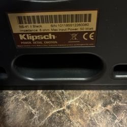 Klipsch 50watt 9 Inch Book End Speakers