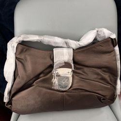 Vittorio Brownish Bag Genuine Leather