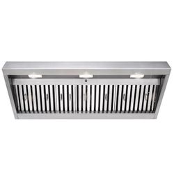 48" Range Hood Insert, Ultra Quiet Stainless Steel 8" Ducted with 1200 CFM Powerful Suction