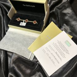 Van Cleef & Arpels red bracelet