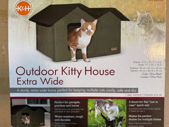 K&H Outdoor Kitty House Extra Wide