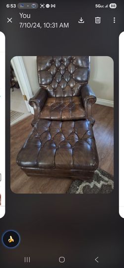 Chair and ottoman