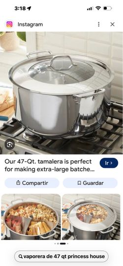Ollas de Prinsess house de 47 qt sarten de 12  sarten de 10 tortillera vaporera 8 qt