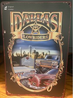 Dallas LowRiders Tin Sign