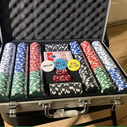 Poker Chips Cards Party Set Games