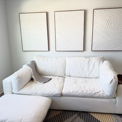 Comfortable City furniture Cloud White Couch for Sale - Great Condition!