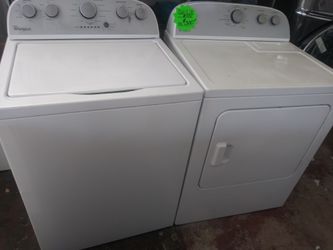 SALE PRICE !!! Whirlpool top load washer and dryer set working perfectly with 4 months warranty