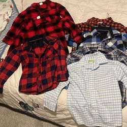 4T Long Sleeve Button Down Shirts 