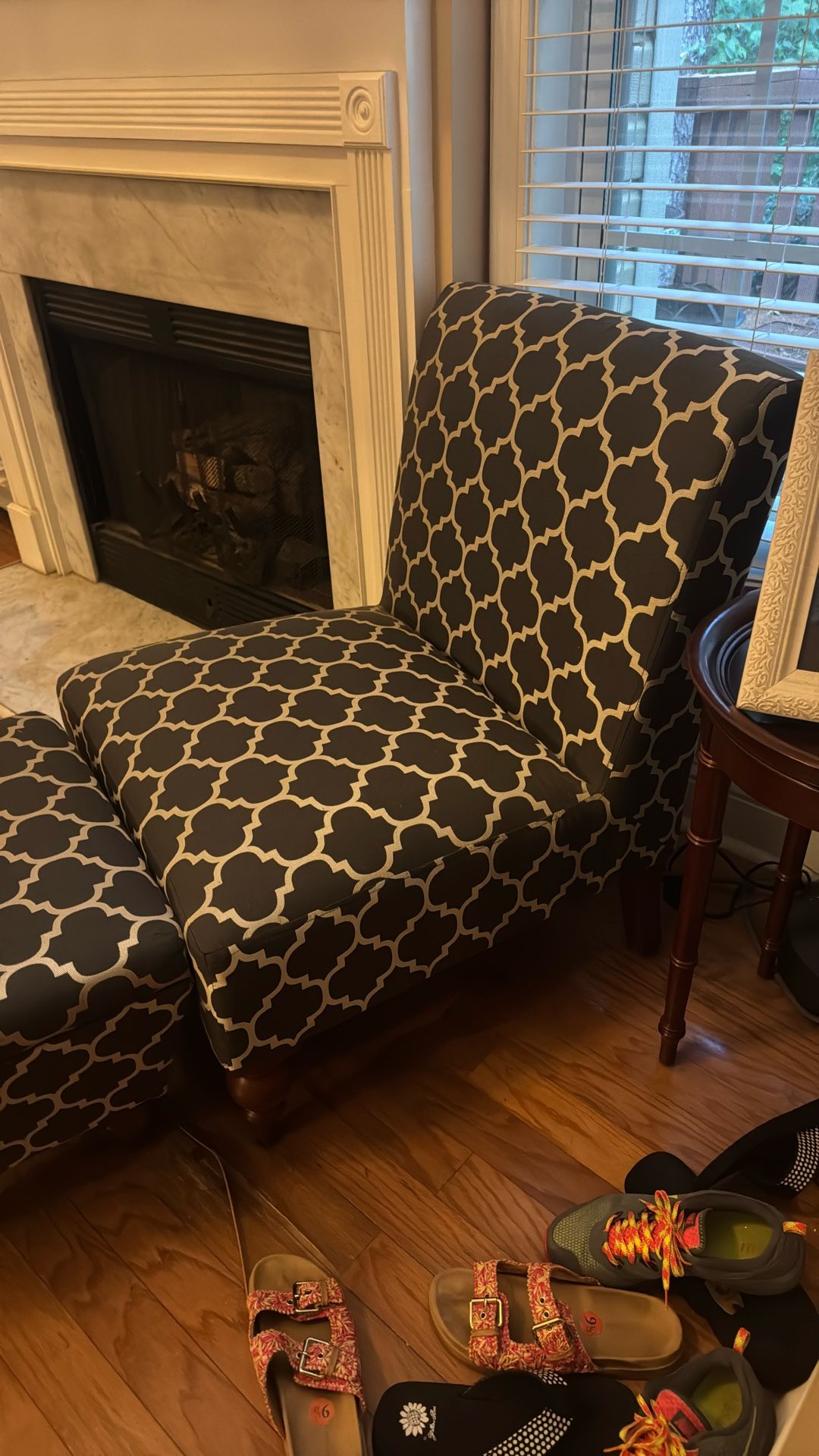 Chair And Ottoman Set- Moving Sale