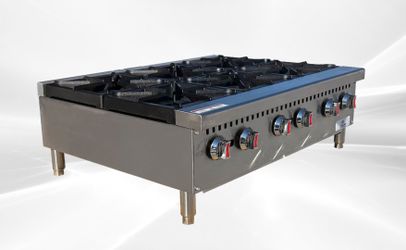 NSF 36 ins SIX burner hotplate HWS-6