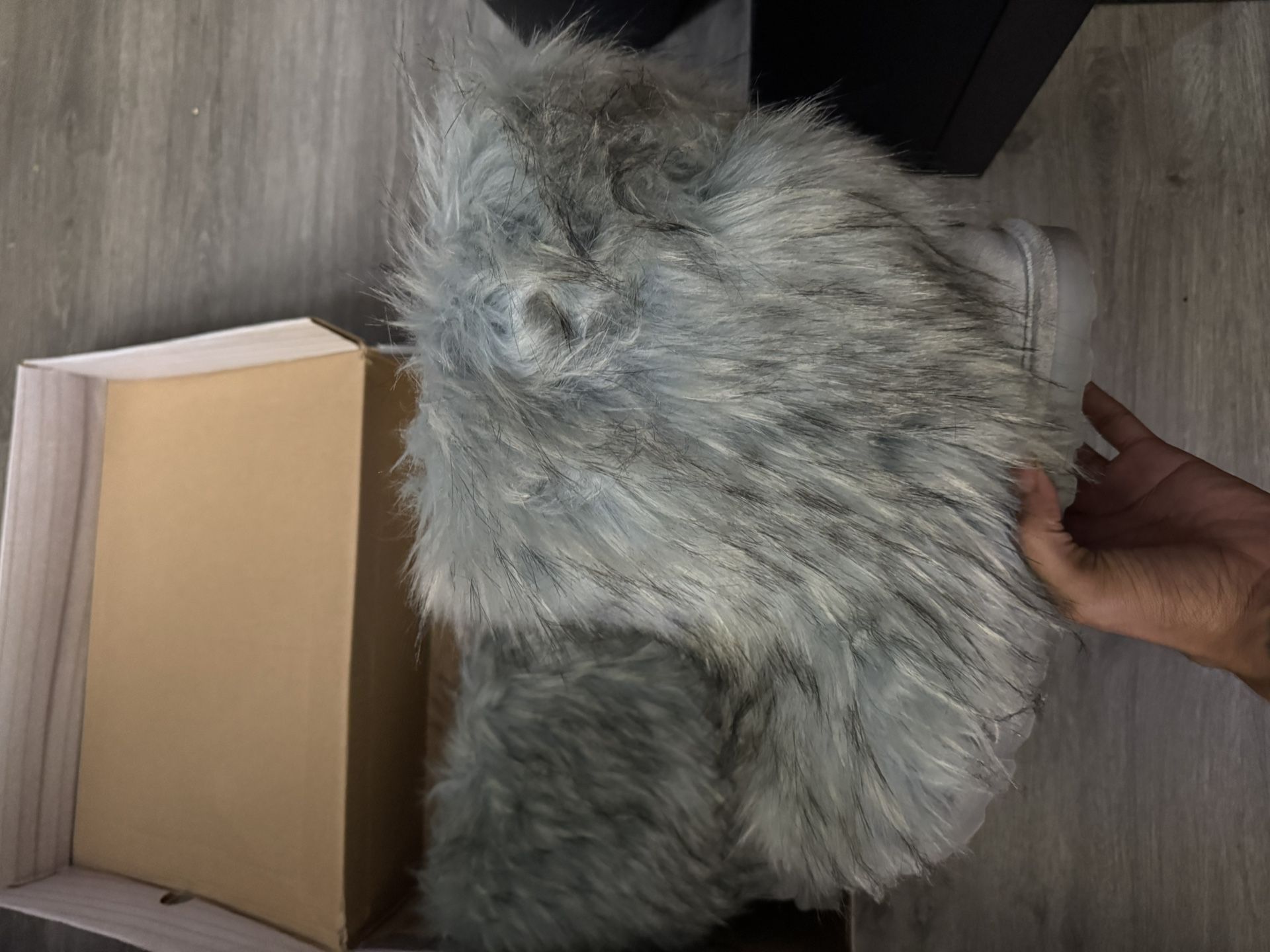 Bear paw fur boots