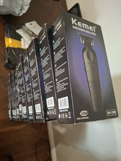 KEMEI 2299 🎈Firm Price🎈 Professional Hair/Beard Trimmer for Men Zero Gapped Hair Clippers for Barber with T Blade, Cordless Rechargeable