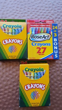New crayons 3 boxes