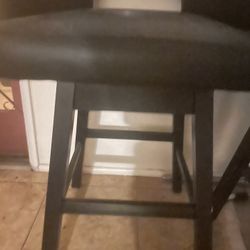 Black Sturdy Bar Stools