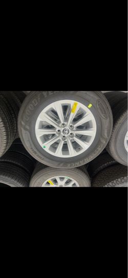 Toyota OEM Alloy Wheels with Goodyear Assurance Tires