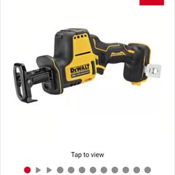 DeWalt 20V MAX ATOMIC Cordless Brushless One-Handed Reciprocating Saw Tool Only