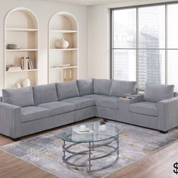 Corduroy Sectional Sofa