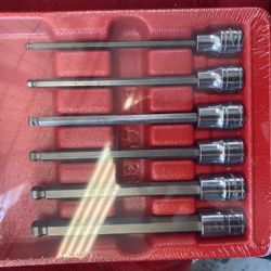 Snap On 6 Pc Long Ball Hex Bit 