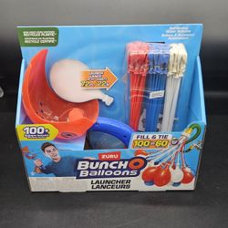 Zuru Bunch O Ballons Launcher, 100 Water Balloons New in Box Red White & Blue