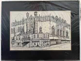 Original Seattle Music Hall drawing