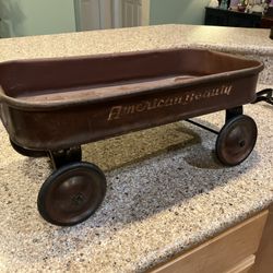 Vintage Original American Beauty Rustic Wagon - Needs A wheel