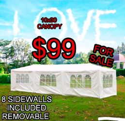 10'x30' Party Tent, Outdoor Wedding Canopy Tent with  Removable Sidewalls, Waterproof  Gazebo Shelter for Parties BBQ Events Garden Backyard Patio,