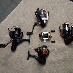 Fishing Reels. All In Working Condition. 