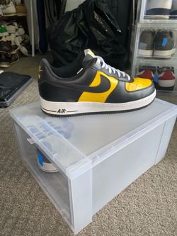 Nike Air Force 1 Low Black Yellow Sneakers