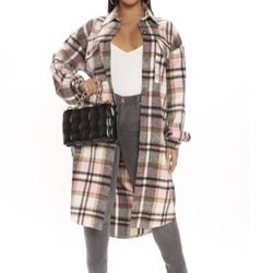 Long sleeve Plaid Shacket