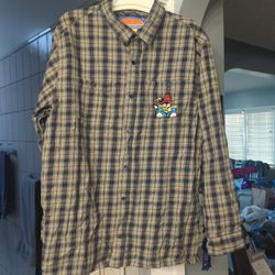 Empyre Long Sleeved Flannel Shirt Size L