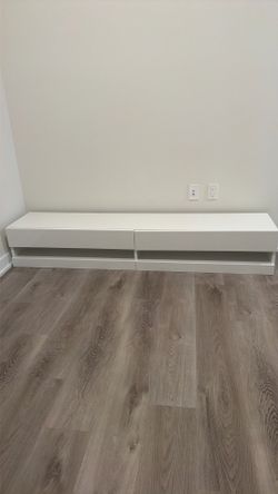 Floating TV Stand white ikea