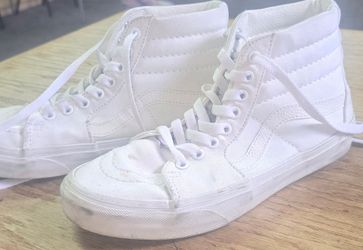 White hight top vans us women 7. 5 men 6.0 used