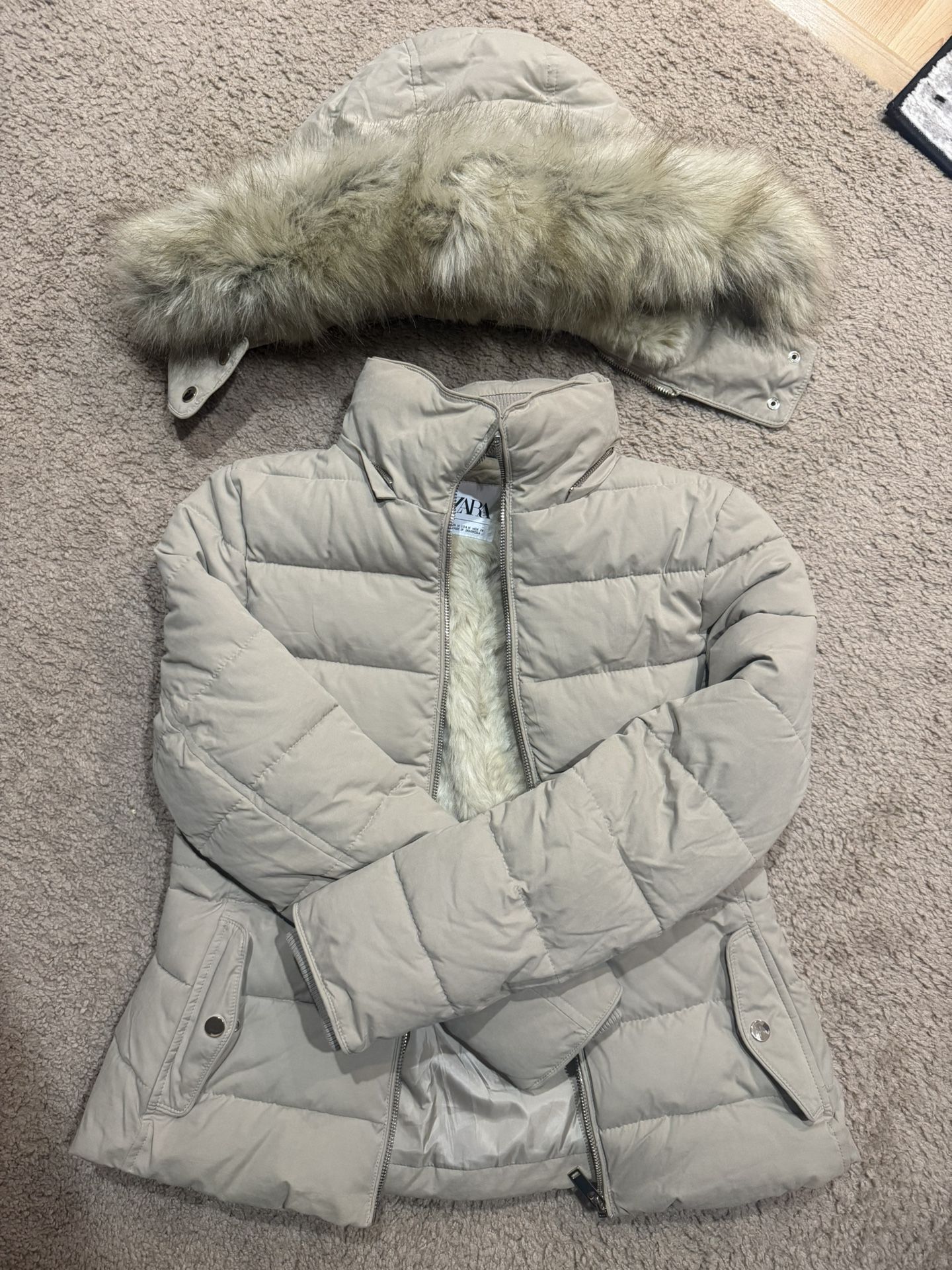 Zara Furry Winter Women Jacket