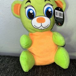 Green And Orange Teddy Bear