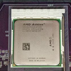 AMD5050e Athlon 64 x2 CPU, 4gb DDR2 ram, Motherboard and fan bonus