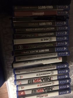 PS4 games ( Willing to go lower, description has prices for all game ) $110 for all games
