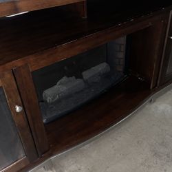 TV Stand With Fireplace