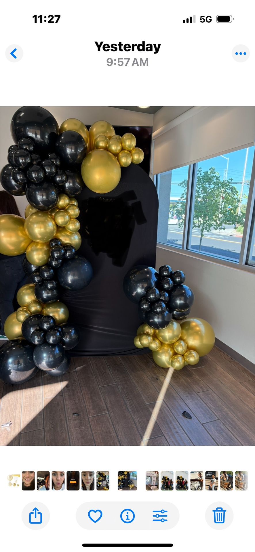 Balloon Garland Party Decor Setup
