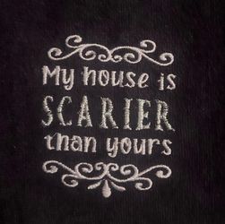 Embroidered Halloween Fabric Hand Towel