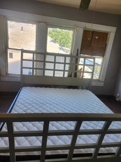 King Size Bed Frame with Mattress