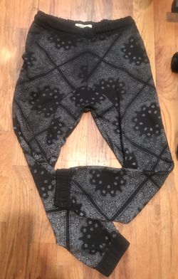 Hollywood paisley gang gang joggers size small men unisex pants