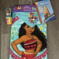Moana Towel, Play Doh, Book New