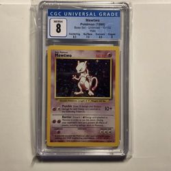 You Get a 1999 BaseSet CGC GRADED 8 Mewtwo 